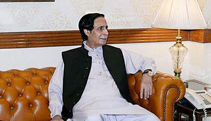 Parvez Elahi during a meeting with President Arif Alvi in Lahore on December 12, 2022. — APP