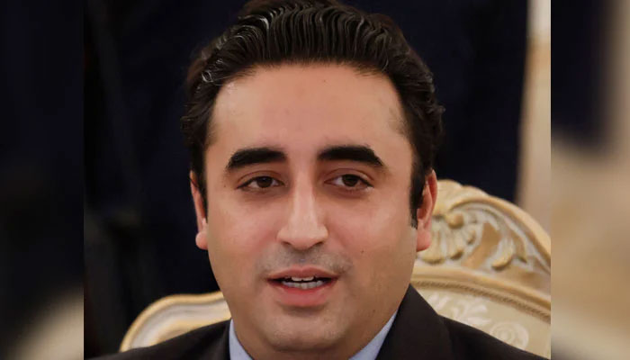 Foreign Minister Bilawal Bhutto Zardari attends a meeting with his Russian counterpart in Moscow on January 30, 2023. — AFP