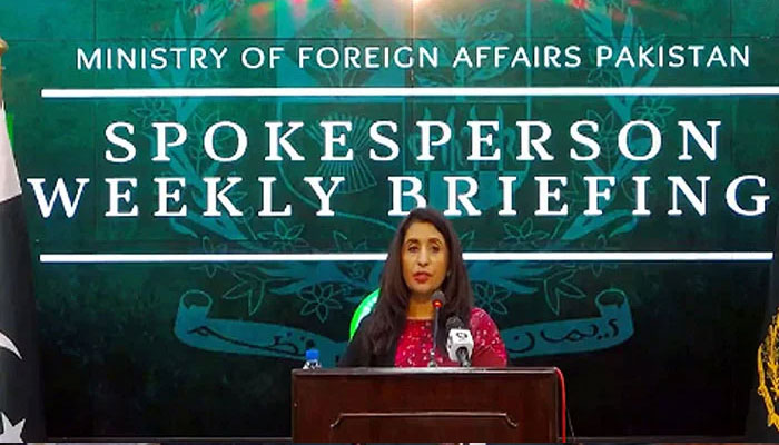 Foreign Office Spokesperson Mumtaz Zahra Baloch. — Facebook