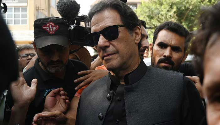 PTI Chairman Imran Khan is at the Islamabad High Court. — AFP/File