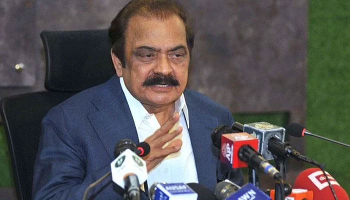 Interior Minister Rana Sanaullah Khan. PID/File