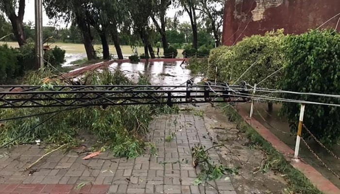 Bannu district of KP bears the brunt of heavy rains. — Twitter/ISiyarAliShah