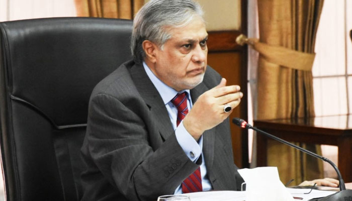 Ishaq Dar chairing the meeting of the Economic Coordination Committee (ECC) of the Cabinet on June 14, 2023. Twitter/FinMinistryPak