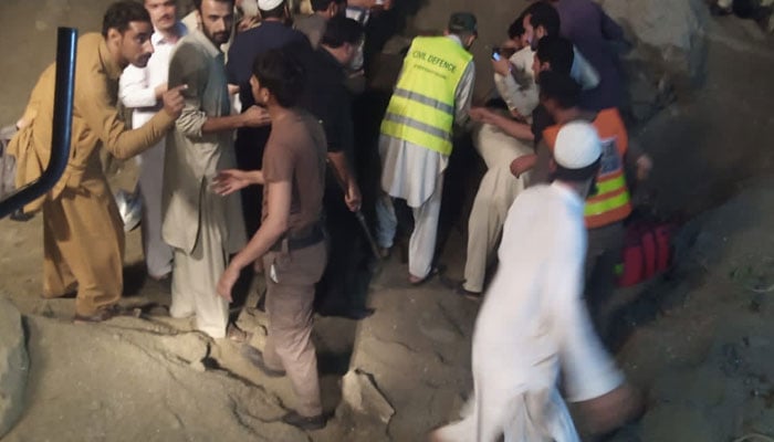 8 kids playing cricket die in Shangla landslide.—Twitter@HazaraZubair