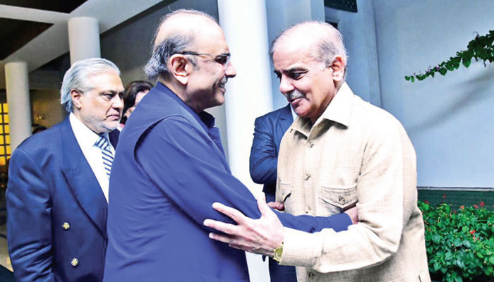 Another PM-Zardari huddle amid talks over polls timeline.—The News