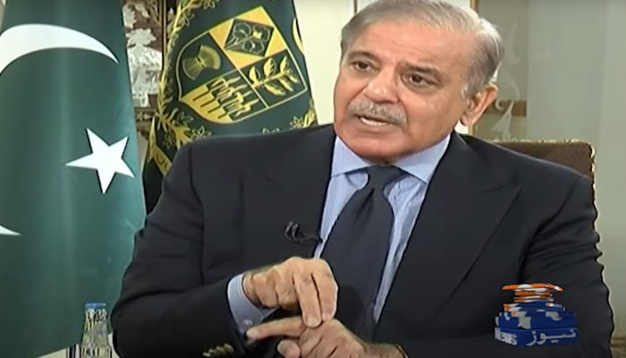 Big crime if contents of published cipher true, says PM Shehbaz. Screenshot of a YouTube video