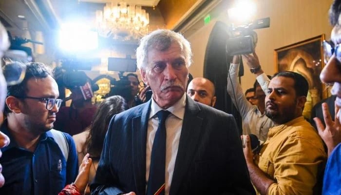 Newly elected Board of Control for Cricket in India (BCCI) president Roger Binny speaks to the media in Mumbai on October 18, 2022. — AFP