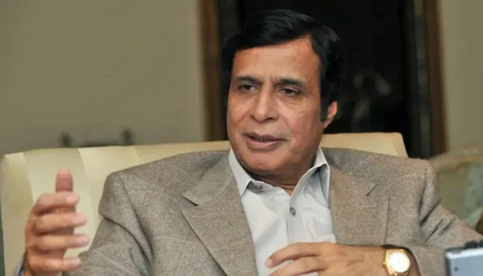 PTI leader Chaudhry Pervaiz Elahi while speaking in an interview. — AFP/File
