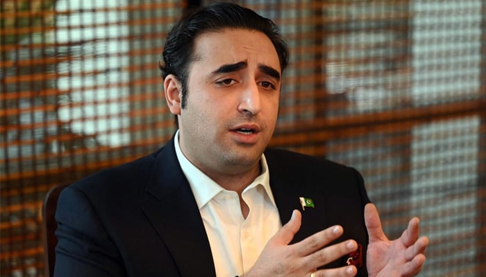 PPP Chairman Bilawal Bhutto-Zardari while speaking in an interview in India. — AFP/File