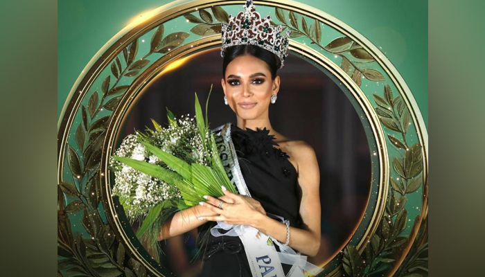 This picture posted on September 14, 2023, shows Pakistani model Erica Robin crowned as the first-ever ‘Miss Universe Pakistan’. — Instagram/@ericarobin_official
