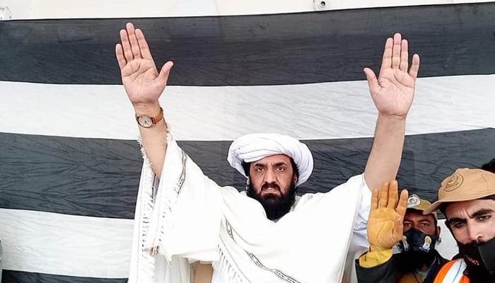 This image released on December 8, 2023, shows Jamiat Ulema-e-Islam Fazl (JUI-F) leader Hafiz Hamdullah. — Facebook/Hafiz Hamdullah