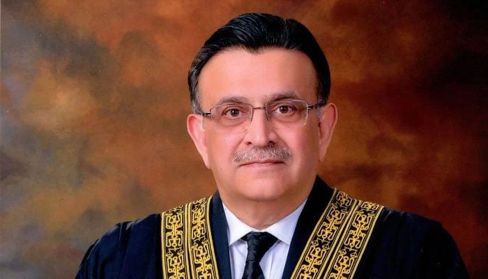Outgoing Chief Justice of Pakistan Umar Ata Bandial. The SCP website.