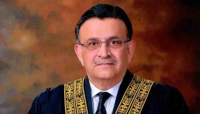 Outgoing Chief Justice of Pakistan Umar Ata Bandial. — SC website