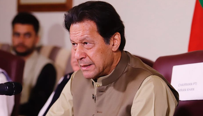 This picture released on May 15, 2023, shows Pakistan Tehreek-e-Insaf (PTI) Chairman Imran Khan. — Facebook/Imran Khan