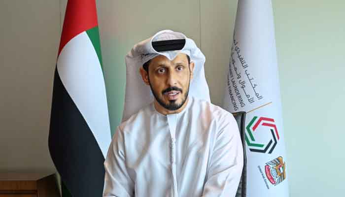 Director-General of the Executive Office of Anti-Money Laundering and Counter-Terrorism Financing (AMLCTF) Hamid Al Zaabi. —WAM