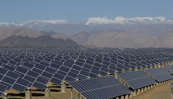 A number of solar panels can be seen in this picture. — AFP/File