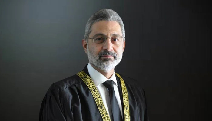 Chief Justice of Pakistan Qazi Faez Isa. — Supreme Court website