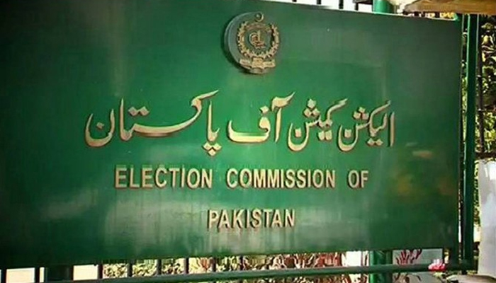 Election Commission of Pakistan board. — APP/File
