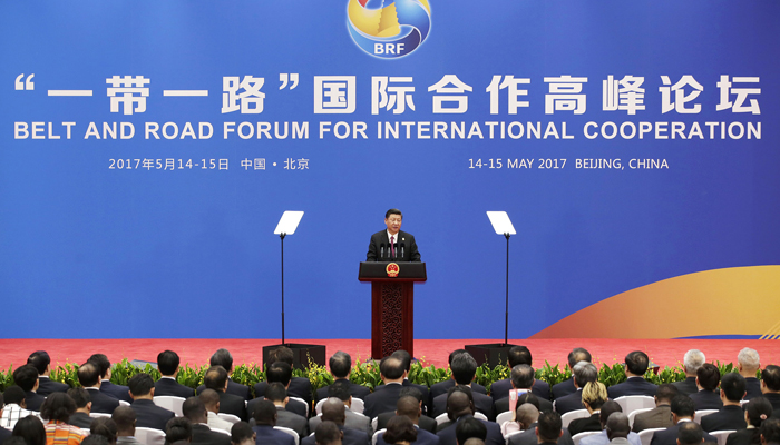 Chinese President Xi Jinping speaks at the Belt and Road Forum in Yanqi Lake, China. — AFP/File