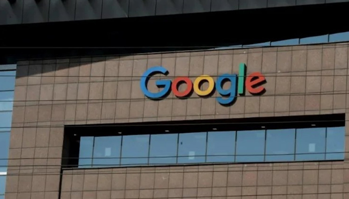Googles logo can be seen on a building. — AFP/File