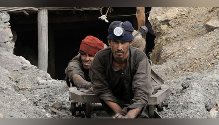 A coalminer can be seen outside a coal mine in Pakistan. — AFP/File