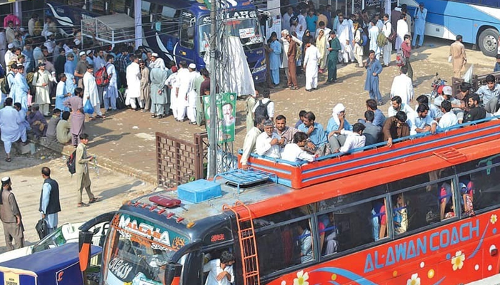A bus stand in Punjab can be seen in this picture. — INP/File