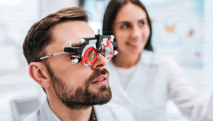 A representational image of a person being checked for eye sight. — Unsplash/File