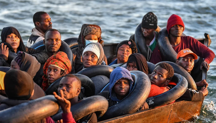 Migrants from Africa can be seen in this picture. — AFP/File