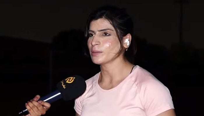 Arooj suspended for doping. Screengrab of a YouTube video.