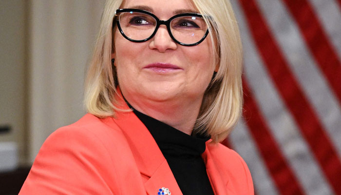 Czech Republic´s Defense Minister Jana Cernochova takes part in a meeting with US Defense Secretary Lloyd Austin (not pictured) at the Pentagon in Washington, DC, on May 23, 2023.