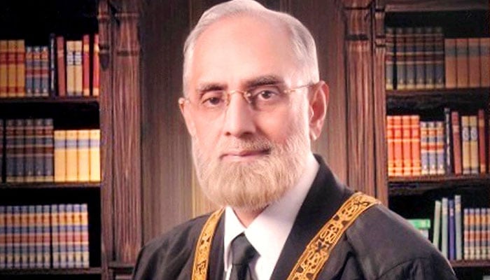 Former chief justice of Pakistan Anwar Zaheer Jamali. — APP