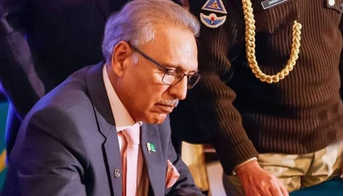 President Dr Arif Alvi. x/PresidentofPakistan