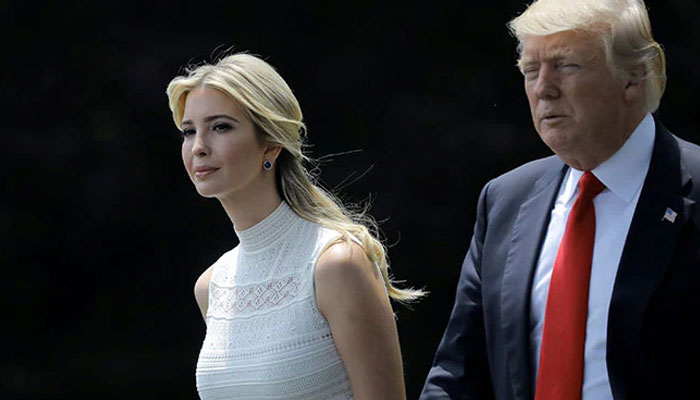Ivanka Trump along with his father Donald Trump. AFP File