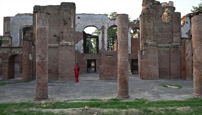 What remains of the Residencys colonnades and sun-bleached pink brick walls are still pockmarked with cannon shot from the Siege of Lucknow in 1857. — AFP
