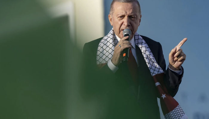Turkish President Tayyip Erdogan accused Israel of behaving like a war criminal in Gaza. — AFP