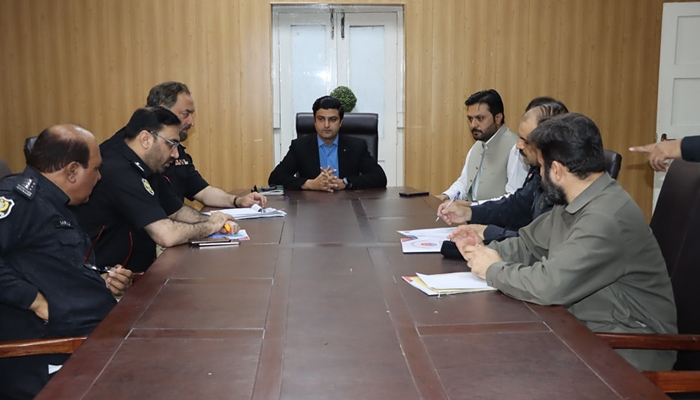 Director of Narcotics Control Sufian Haqqani chairs a meeting of the provincial officials at the Narcotics Control Wing of the Excise Department, KP on October 29, 2023. — Facebook/Excise Taxation And Narcotics Control Department Khyber Pakhtunkhwa