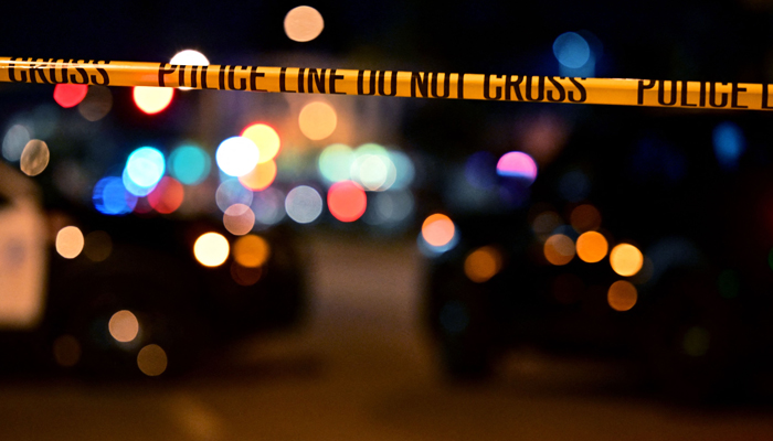 Police tape is pictured at a crime scene in California, on January 22, 2023. — AFP