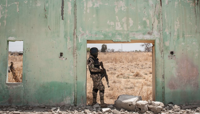 A military person stands guard. — AFP/File