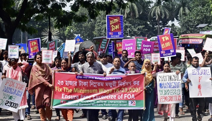 Garment workers protest often in Bangladesh, where the industry accounts for 85 percent of the countrys $55 billion in annual exports. — AFP/File