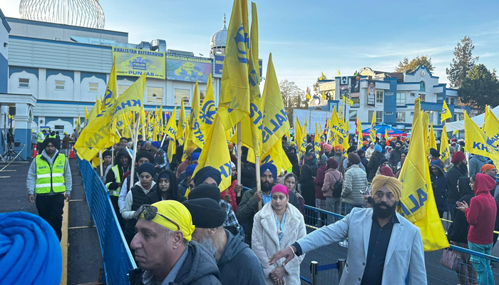 Canadian Sikhs during Khalistan Referendum in Surrey British Columbia on October 29, 2023. — Provided by the author