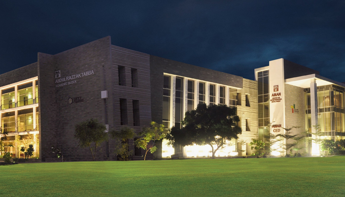 This image released on July 12 2023, shows the IBA Karachi interior buildings. — Facebook/IBA - Institute of Business Administration