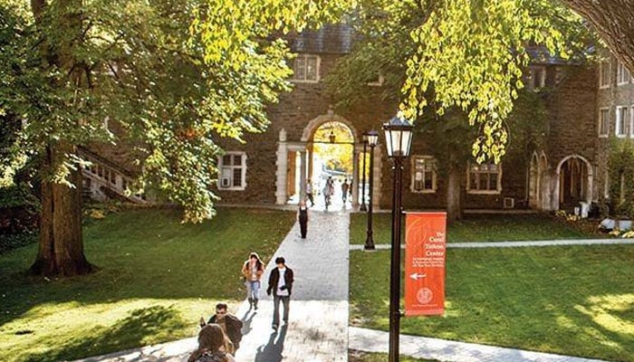 A view of students walking inside the premises of the Cornell University. — Facebook/Cornell University