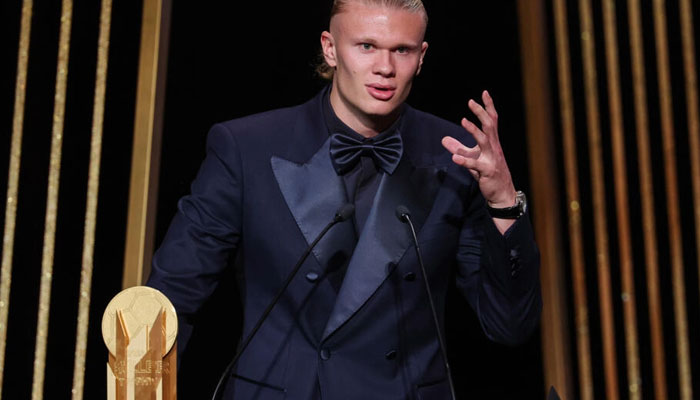 Erling Haaland finished second to Lionel Messi in the 2023 Ballon dOr. — AFP File