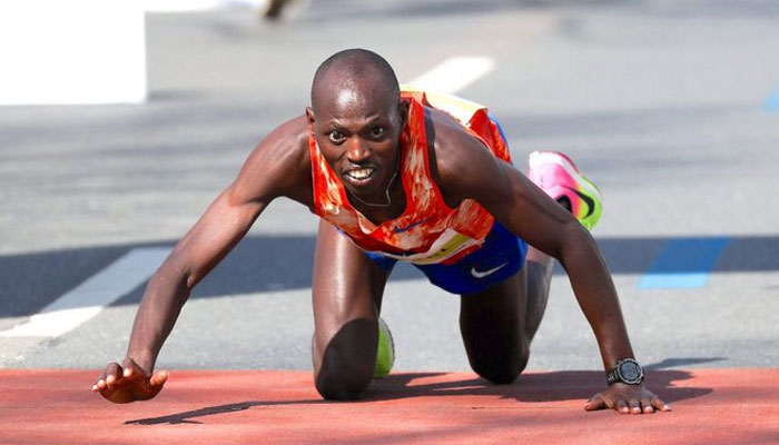 Kenyan marathon runner Michael Njenga Kunyuga . — X/ntvuganda