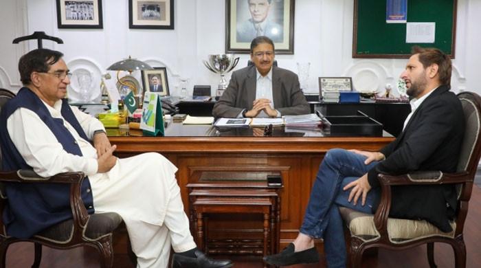 Afridi meets Zaka; interested in nurturing juniors - Vimarsana News