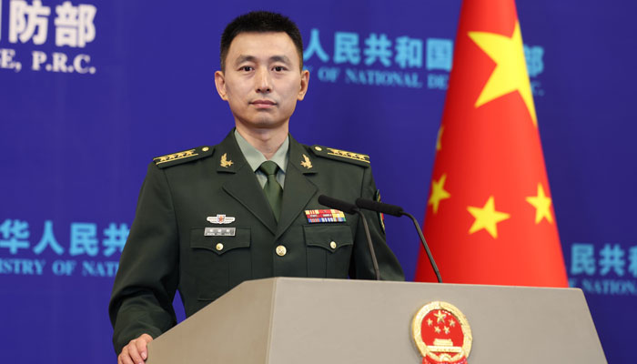 Defense Ministry spokesperson Senior Colonel Zhang Xiaogang. — Chinas defence ministry