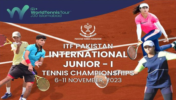The poster of the ITF J-30 Pakistan Juniors Leg-1 Tennis Championships. — Facebook/Qasim Ali