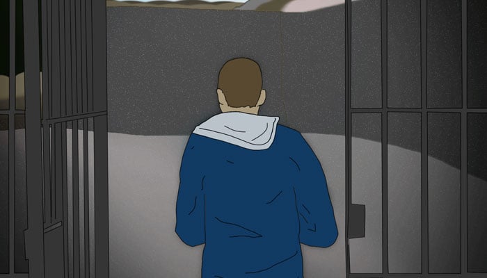 A man is seen leaving the prison. — Representational image from  APP File