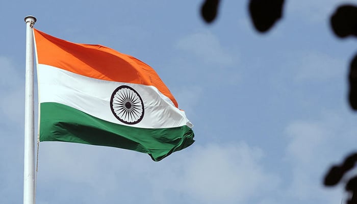 Indian flag futters in this image. — AFP/File