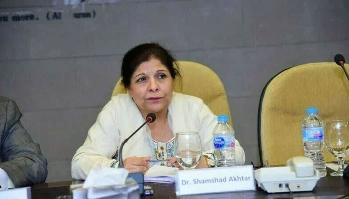 Caretaker Finance Minister Dr Shamshad Akhtar. — APP/File